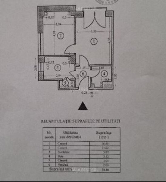 Calea Victoriei, Piata Natiunile Unite, blocul Turn, apart. 2 camere ,et3